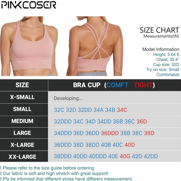 Padded Sports Bra Workout Top - Picture 3 of 5